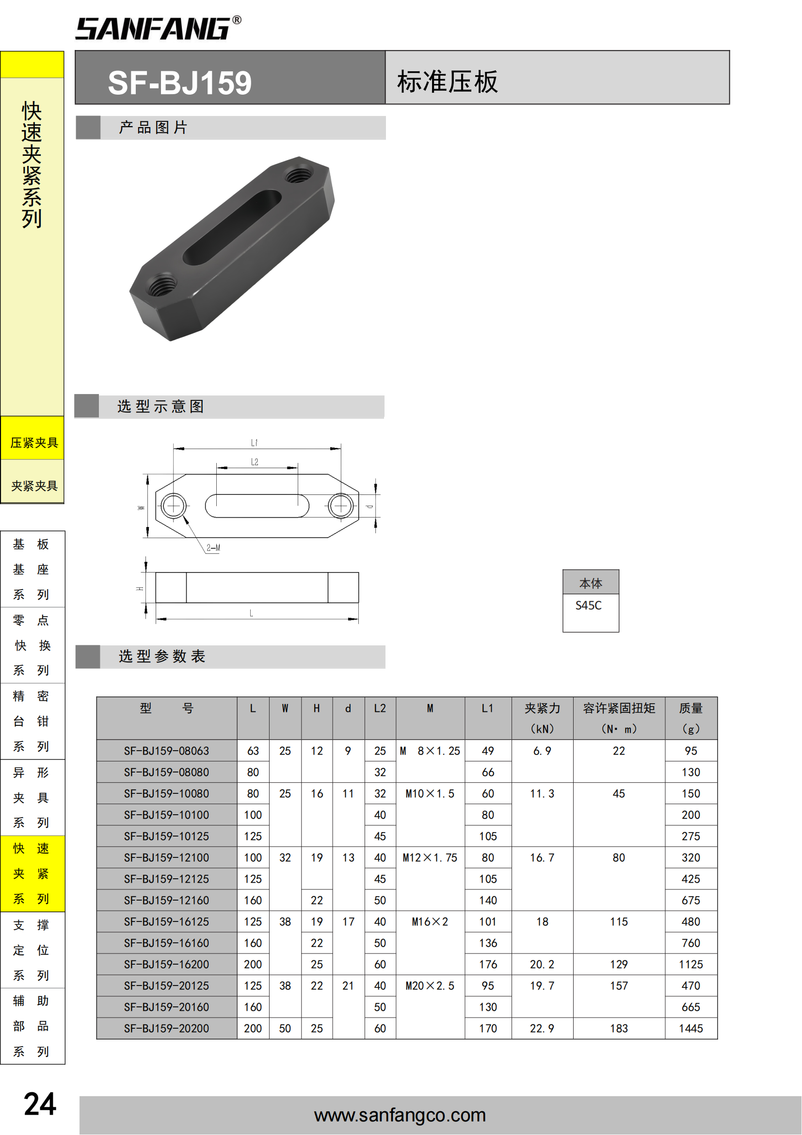 标准压板