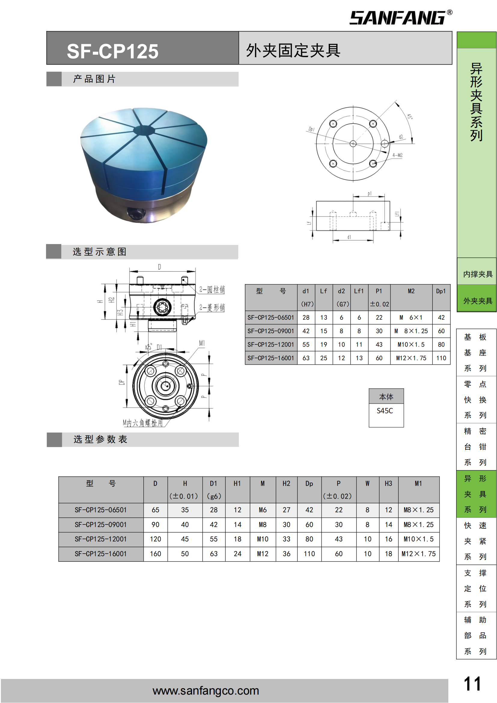 外夹固定夹具